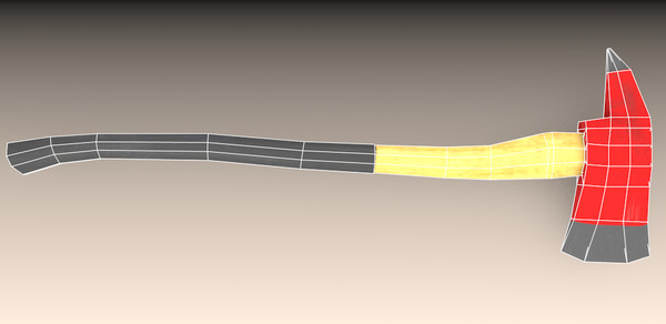 3d model firefighter axe - Firefighter axe by TotexArtz